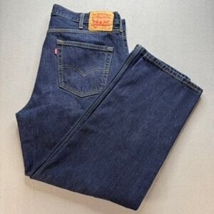 Levi's Jeans Mens 40x30 Dark Wash 550 Relaxed Fit Tapered Leg Denim